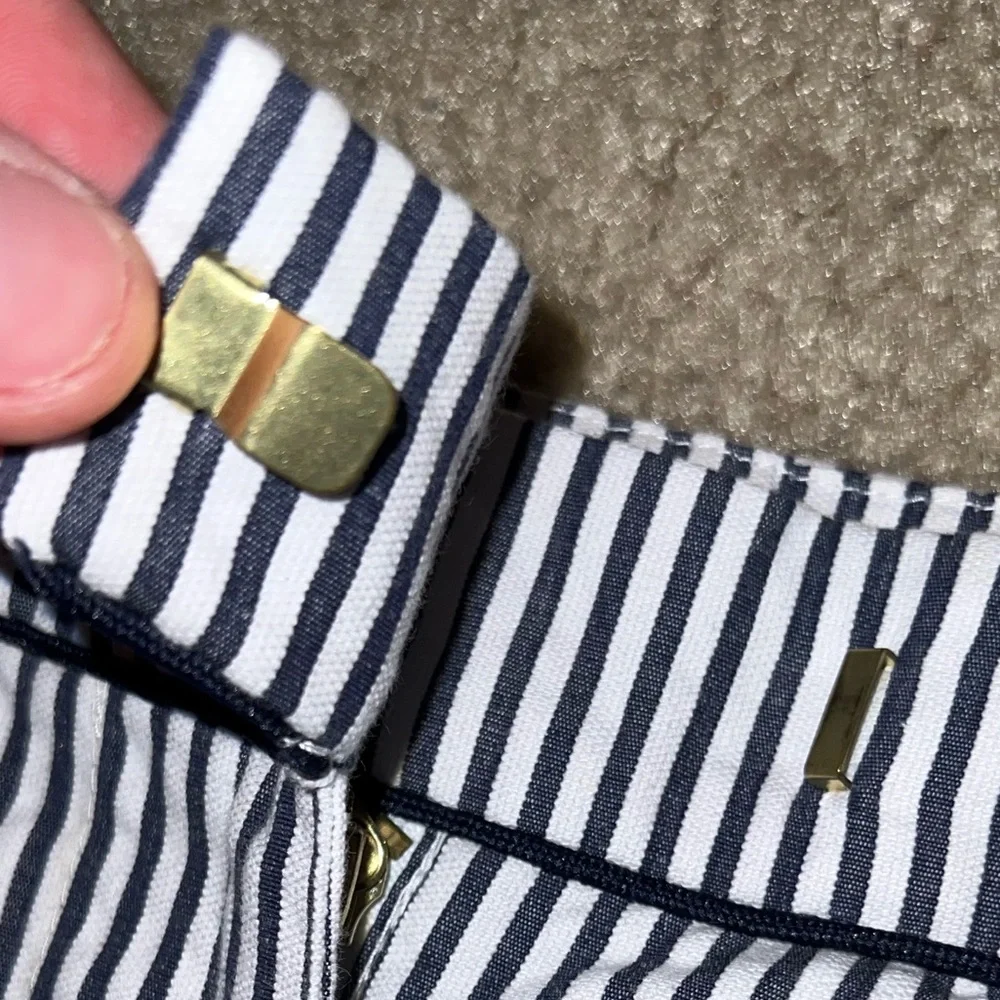 Tommy Hilfiger Black & White Striped Skirt size 2 - Picture 6 of 11